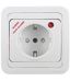 Розетка с сетевым фильтром заземл. и защитой от детей Mimoza бел. Makel 14002139K