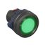Головка кнопки плоская прозрачная с фиксацией, зеленая | M22P-FLLGP DKC ДКС