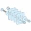 Пластинка переходная для горизонт. силовых шин 80/100мм SchE 04641 Schneider Electric LVS04641