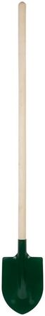 Лопата штыковая 190х350х1420мм ребра жесткости; деревянный черенок КУРС 77212