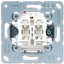 Балансирный выключатель 10 A/ 250 B, двухклавишный, пружинные зажимы; не подходит к клавишам серии EP; универсальные встраиваемые механизмы | 505U J JUNG