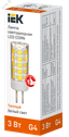 Лампа светодиодная CORN капсула 3Вт 12В 3000К керамика G4 | LLE-CORN-3-012-30-G4 IEK