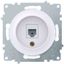Механизм розетки комп. 1-м СП Florence 1xRJ45 кат.5e бел. 1E20701300 OneKeyElectro 2172770 ССТ