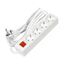 Удлинитель 4х3х16А IP20 3х1 с выкл. бел. DOMTOK 2499