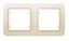 Рамка+вставка 2-м Lillium крем. 18012702 Makel