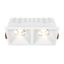 Светильник встраиваемый Downlight Alfa LED 3000K 2x15Вт 36 град. Dim Triac IP20 CRI90 Белый двойной квадрат 63х167х85мм 2250Лм - DL043-02-15W3K-D-SQ-W Maytoni