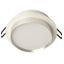 Светильник потолочный встраиваемый, 15W 230V GX53, белый + серебро, круг, без лампы, DL507 | 51353 FERON