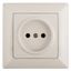 Розетка однофазная скрытого монтажа, в рамку без шторок слоновая кость 16А 250В IP20 4-201-02 Intro Solo - Б0053642 ЭРА