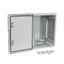 Корпус пластиковый с монтажной панелью ЩМП IP65 серая дверь 400х300х220 | PR08.26511 Промрукав Строитель