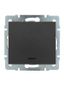 Выключатель 1-кл. Rain с подсветкой механизм матов. черн. графит LEZARD 703-4188-111