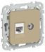Розетка 2-м СП FLITE РКТВ5е-2-0-ФлХ RJ45/TV кат.5E UTP механизм хаки IEK FI-AK22-1-K59