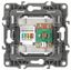 Розетка комбинированная RJ45+TV, Эра12, графит, 12-3110-12 - Б0027447