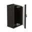 Шкаф настенный 10дюйм 6U 366.5х390х300 уст. размер 254мм со стеклянной дверью открывающиеся стенки возможность установки вентилятора (RAL 9004) (собранный) TDB-6U-GP-RAL9004 черн. Hyperline 445487