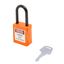 Замок безопасности навесной нейлоновая дужка BD-G17 Orange - 10290 ПТК