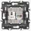Розетка комбинированная RJ45+RJ11, Эра12, слоновая кость, 12-3109-02 - Б0018249