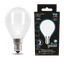 Лампа светодиодная филаментная LED 9 Вт 610 лм 4100К AC185-265В E14 шар P45 нейтральный матовая колба Black Filament Gauss - 105201209