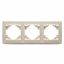 Рамка трехместная горизонтальная, серия Эрна, слоновая кость Stekker - PFR00-9003-02 39242 FERON