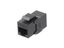 Адаптер проходной (coupler) Keystone Jack RJ45 (8P8C) кат.6A 4 пары CA2-KJ-C6A-BK черн. Hyperline 444917