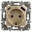 Розетка ЭРА Elegance 14-4108-04 со шторками, 2P+E 16A-250В, с USB type-A+C 5В-3А, шампань | Б0067740