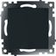Розетка 1-местная с крышкой защ. штор (механизм) с/з, 250В, 16А, серия Катрин, GLS16-7112-05, черный | 39608 STEKKER FERON