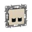 Механизм розетки комп. СП Etika RJ45 + CAT.6 UTP сл. кость Leg 672354 Legrand