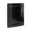 Щиток встраиваемый с дверцей 24 мод.,IP41, черный, клеммным блоком 63А | RB24B4TBD DKC ДКС