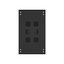 Шкаф напольный универсальный серверный R 47U 800х1000мм, 4 профиля 19, двери стекло и сплошная металл, боковые стенки съемные, регулируемые опоры, разобранный, черный RAL 9005 - NTSS-R47U80100GS-BL УТ000069694