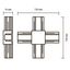 Коннектор для встраиваемого шинопровода белый X -образный PTR/R CX-WH | .5031951 Jazzway