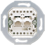 Розетка универсальная телефон/компьютер (RJ45) 2-ная, (неэкранированная) категория 3 Механизм. - EPUAE8-8UPO JUNG