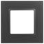 Рамка для розеток и выключателей Elegance 14-5011-05 Classic, на 1 пост, антрацит | Б0060575 ЭРА