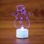 Фигура светодиодная "Снеговик в шляпе" 10см 1LED RGB 0.1Вт 4.5В IP20 на подставке элементы питания 3хAG13(LR44) (в компл.) Neon-Night 501-043