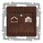 Розетка компьютерная 1-м СП Accent 6-303-10 RJ45 IP20 венге Intro Б0063643 ЭРА