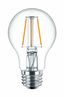 Лампа светодиодная LED 4(50)Вт E27 2700К A60 про зрачная филамент - 871869657419500 Philips 929001237108