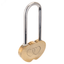Замок навесной сувенирный, АЛЛЮР сувенирный СЕРДЕЧКО золото (латунь) - 1644 ПТК