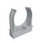 КМ LO67234 Крепеж-клипса для труб d40мм прямой монтаж сер (уп.30шт) КМ-Профиль