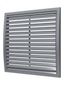 Решетка вентиляционная вытяжная наружная, из ASA пластика 350х350, цвет Серый - 3535РРН сер ЭРА 16963