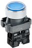 Кнопка LA167-BAF61 d=22мм 1з синяя | BBT20-BAF61-1-22-67-K07 IEK