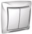 Выключатель 2-кл. СП Дуэт 10А IP20 бел. SchE WDE000152 Schneider Electric
