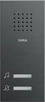 Антрацит Звонок накладного монтажа Gira S-55 120028