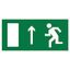 Наклейка Направление к эвакуационному выходу прямолевосторонний - NPU-1510.E12 BS a10885