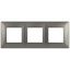 Рамка для розеток и выключателей 3 поста титан пластик ЭРА Elegance 14-5003-16 - Б0065817