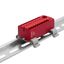 Блок распределительный с гориз. адаптером на рейку шириной 35мм, зажим push-in, 1 ввод 6 кв.мм, 18 точек подключения 2,5 красный - DTP1-118-104SPUR-H ДКС
