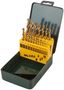 Набор сверл HSS по металлу, титановое покрытие, 19 шт. (1-10 мм), металлический бокс - 34219 РОС
