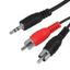 Кабель Стерео 3,5 мм - 2 RCA, длина 1,5 метра, 17-4202, MEET