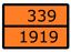 Знак для маркировки опасных грузов ''Номер ООН 339/1919'' ГОСТ Р 52290-2004 300х400 мм, пленка самоклеящаяся 19433-88 - an-7-339-1919 EKF