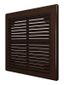 Решетка вентиляционная вытяжная 185х255 корич. ERA 1825Р кор ЭРА