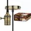Патрон декоративный DLC-V-S24K/E27 TS/1M/BL BRONZE «Vintage», с проводом (1м) и креплением, выкл поворотный. алюминий, бронза | UL-00004500 Uniel