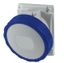 Розетка панельная с наклоном артикул DIS4181663 IP67 16А 2P+E 230В DKC DIS4181663S ДКС