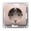 Розетка Glossa 16А заземл. защ. шторки механизм сосна SE GSL001545 APC