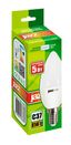 Лампа светодиодная PLED-ECO 5Вт C37 свеча матовая 4000К нейтр. бел. E14 400лм 230В 50Гц JazzWay 1036865A